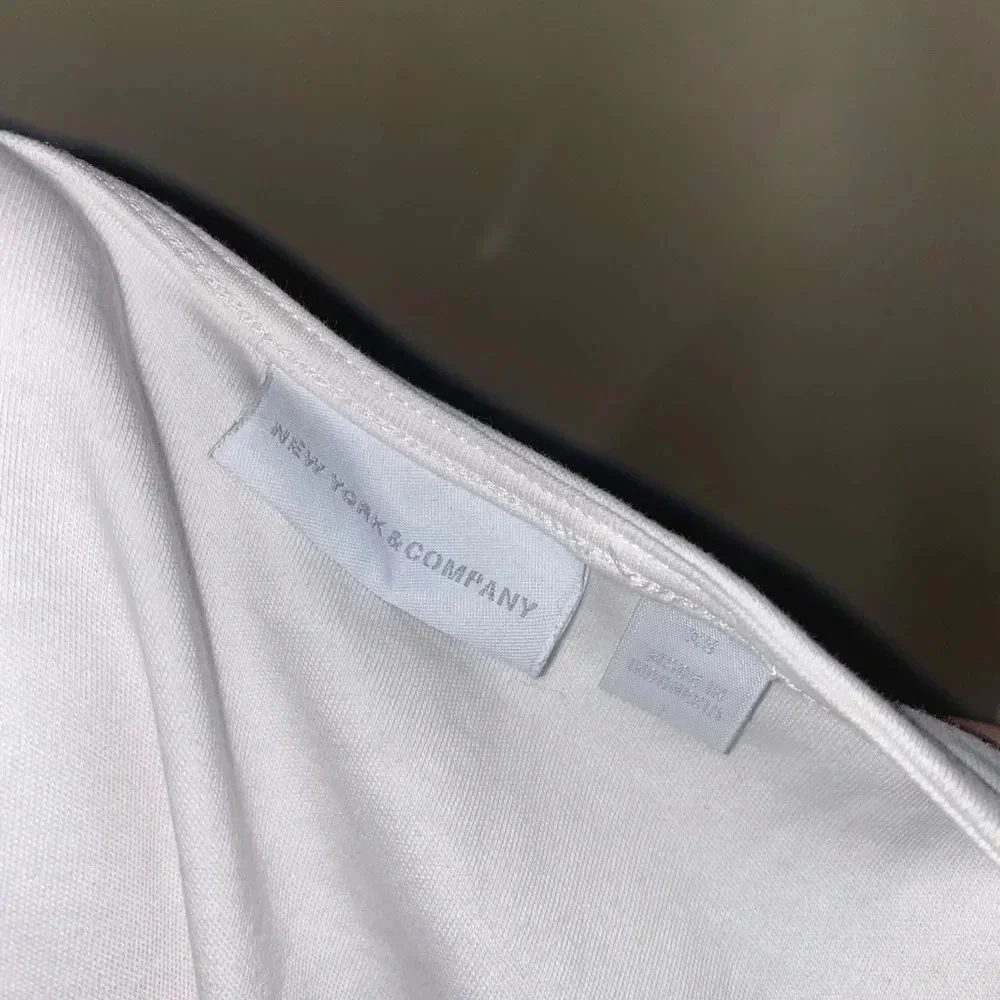 New York & Company White Tennis Skater Dress - Picture 3 of 5